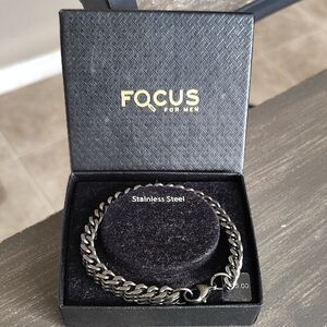 Kohl's Men's Stainless Steel Antiqued Bracelet